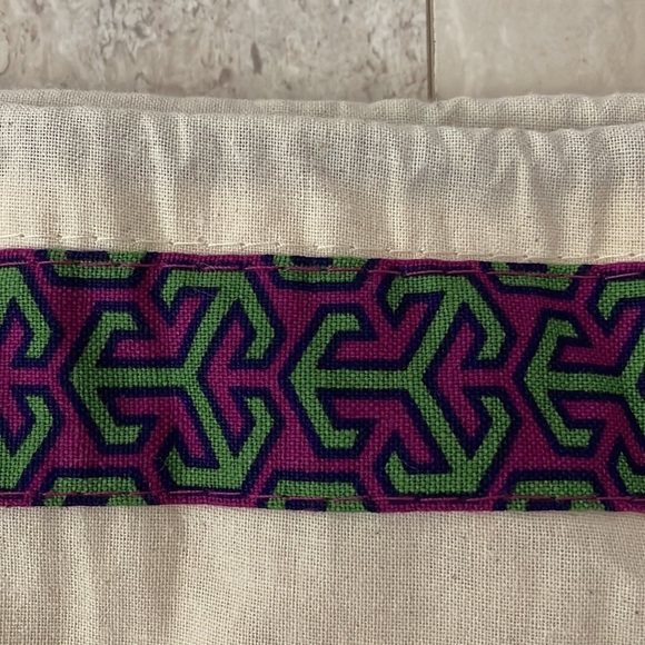 Tory Burch Drawstring Logo Dust Bag Designer Cream 14"x15" - Picture 2 of 4